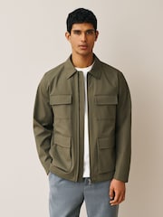 綠色 - Smart Technical Showerproof Four Pocket Field Jacket - 圖片 1/12