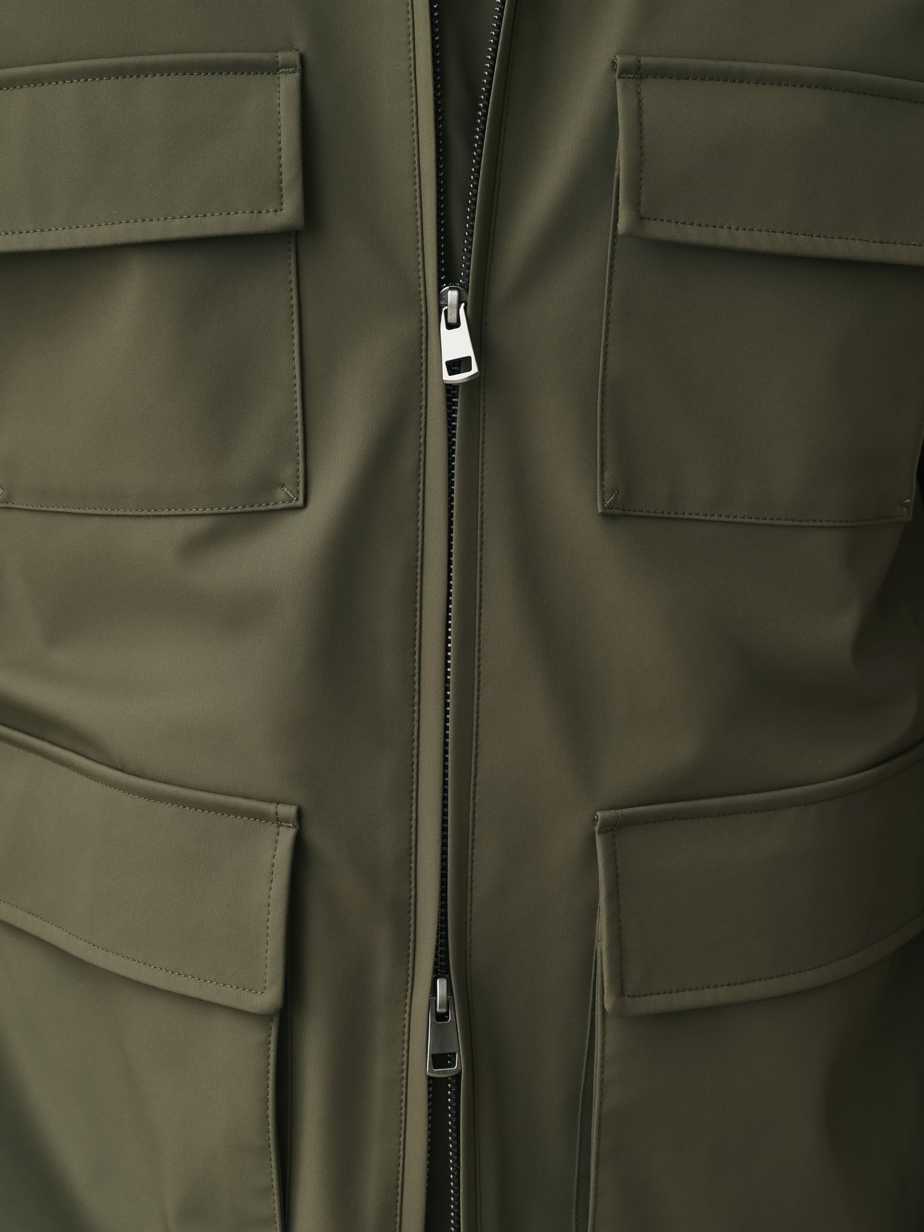 Buy Green Smart Technical Showerproof Four Pocket Field Jacket