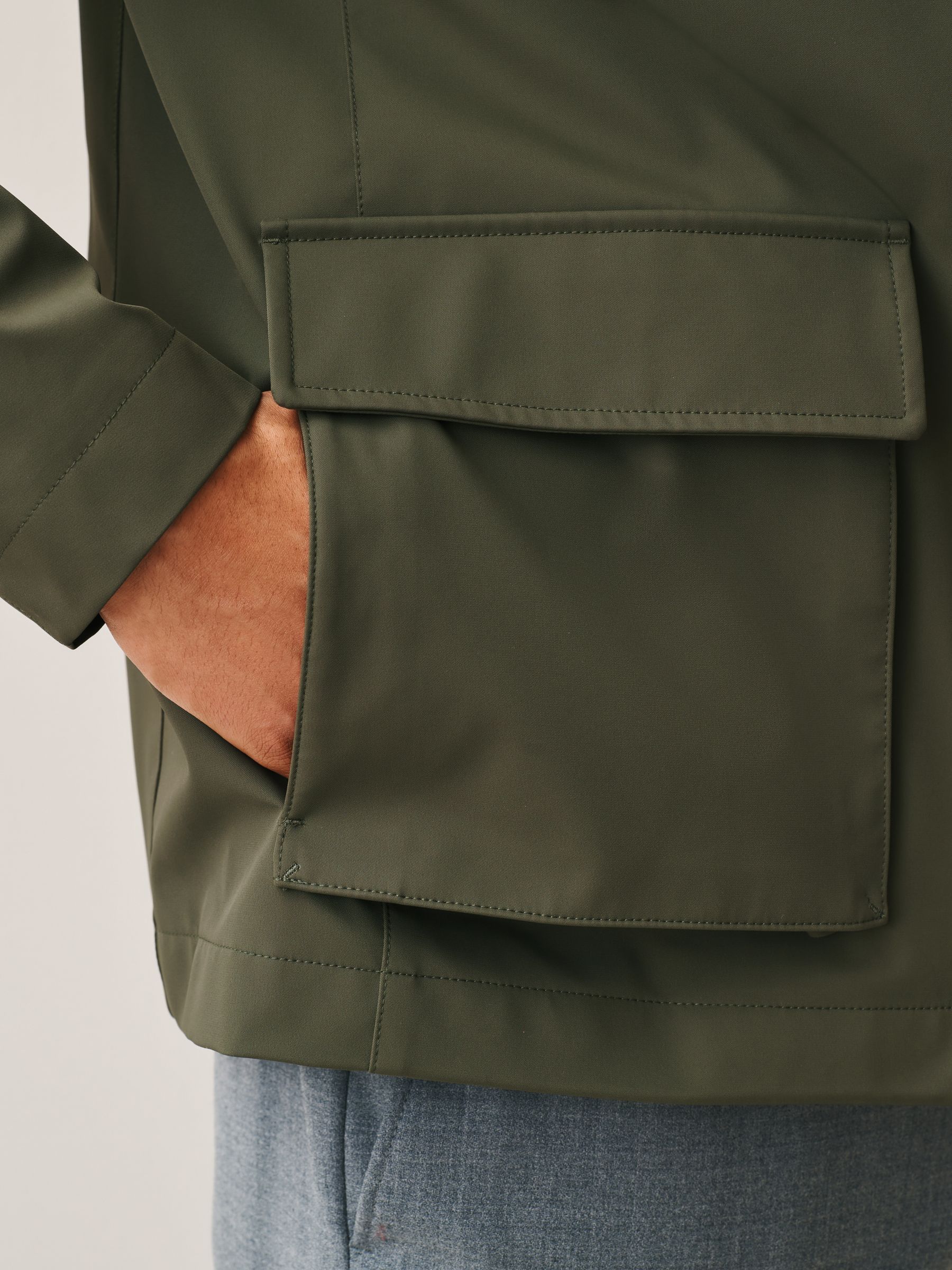 Buy Green Smart Technical Showerproof Four Pocket Field Jacket