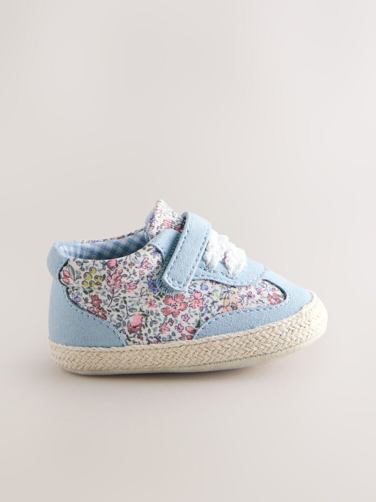 Floral azul - Sapatilhas para bebês Touch Fasten (0-24meses) - Imagem 2 de 5 Floral azul - Sapatilhas para bebês Touch Fasten (0-24meses) - Imagem 2 de 5