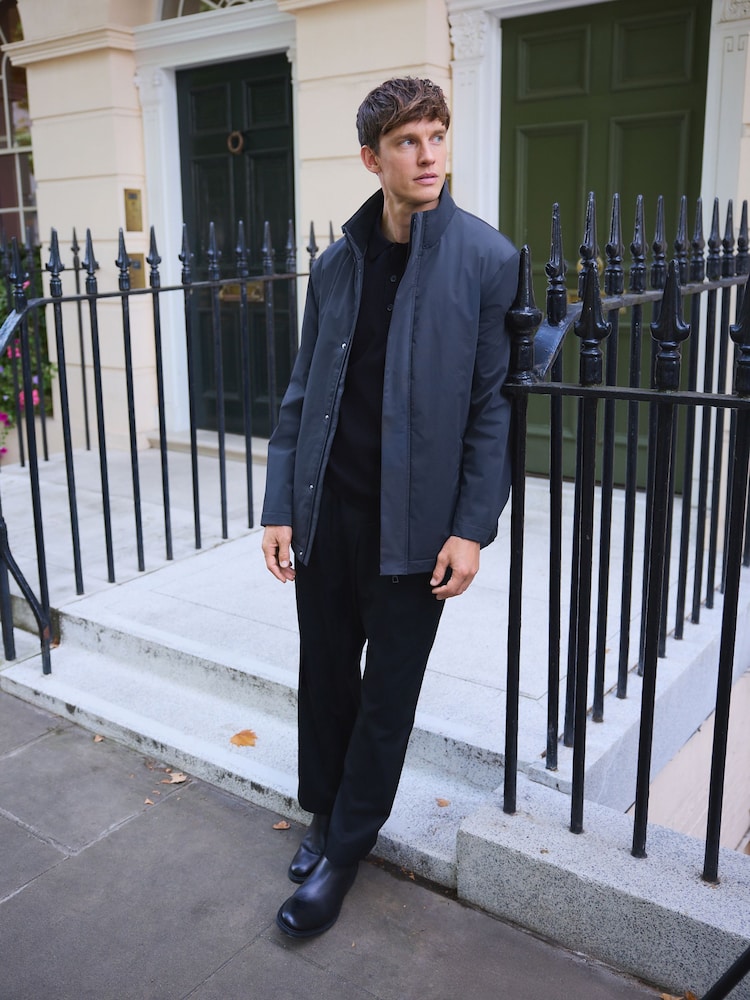 Gri cenuşiu - Waterproof Textured Funnel Quilted Coat - Imaginea 2 din 11 Gri cenuşiu - Waterproof Textured Funnel Quilted Coat - Imaginea 2 din 11