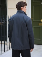 Gri cenuşiu - Waterproof Textured Funnel Quilted Coat - Imaginea 5 din 11