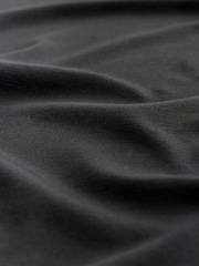 Black Soft Touch Slash Neck Half Sleeve T-Shirt - Image 2 of 3