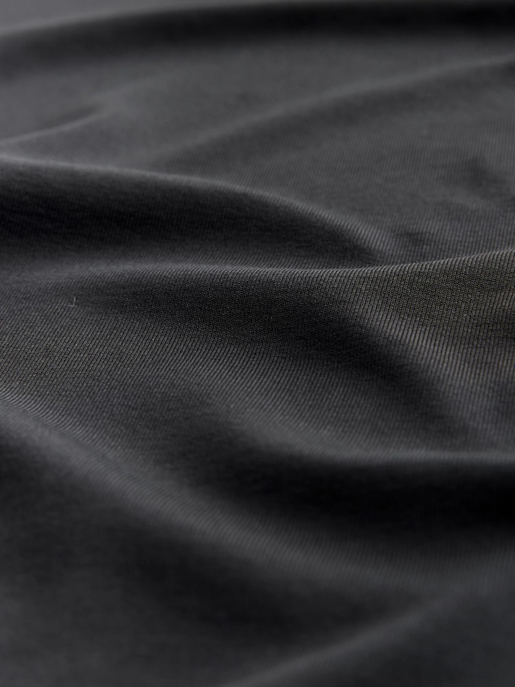 Black Soft Touch Slash Neck Half Sleeve T-Shirt - Image 2 of 3