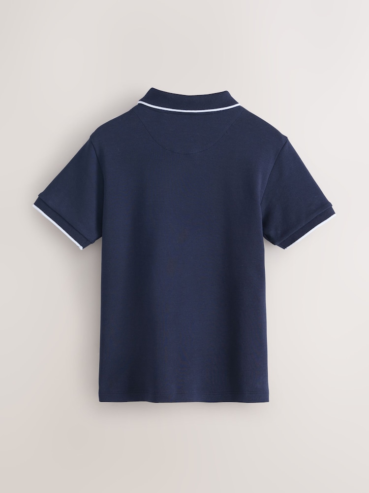 Baker by Ted Baker Textured Polo Shirt - Image 2 of 5