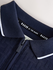 Baker by Ted Baker Textured Polo Shirt - Image 6 of 8