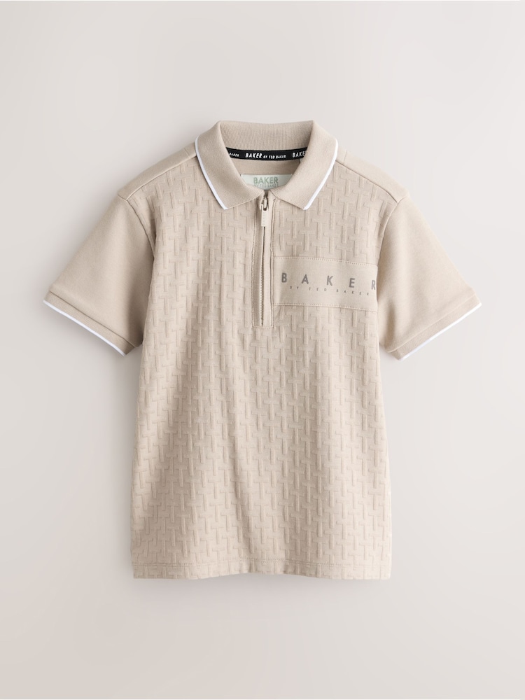 Baker by Ted Baker Textured Polo Shirt - Image 1 of 6