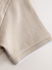 Baker by Ted Baker Textured Polo Shirt - Image 8 of 10