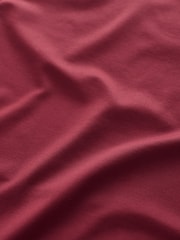 Cranberry Red Soft Touch Slash Neck Half Sleeve T-Shirt - Image 2 of 3