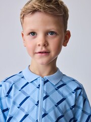 أزرق طبعة بالكامل - قميص بولو من Baker by Ted Baker  - صورة 2 من 10