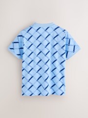 أزرق طبعة بالكامل - قميص بولو من Baker by Ted Baker  - صورة 5 من 10