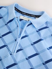 أزرق طبعة بالكامل - قميص بولو من Baker by Ted Baker  - صورة 6 من 10