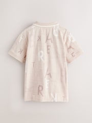 صخري - طبعة خطاب - قميص بولو من Baker by Ted Baker  - صورة 7 من 10