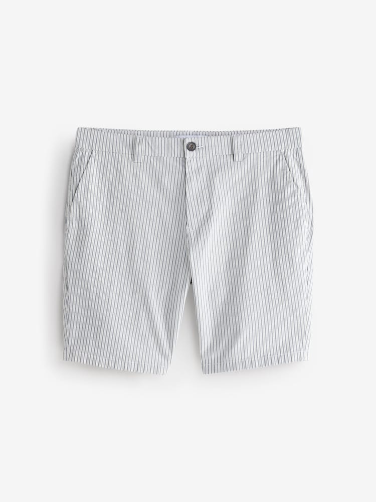 White/Blue Stripe Shorts - Image 1 of 1