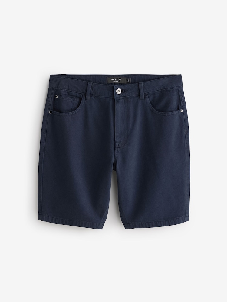 Navy Relaxed Denim Shorts - Image 1 of 1