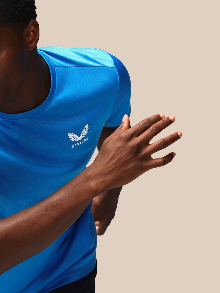 Castore Cobalt Blue Adapt T-Shirt - Image 8 of 8