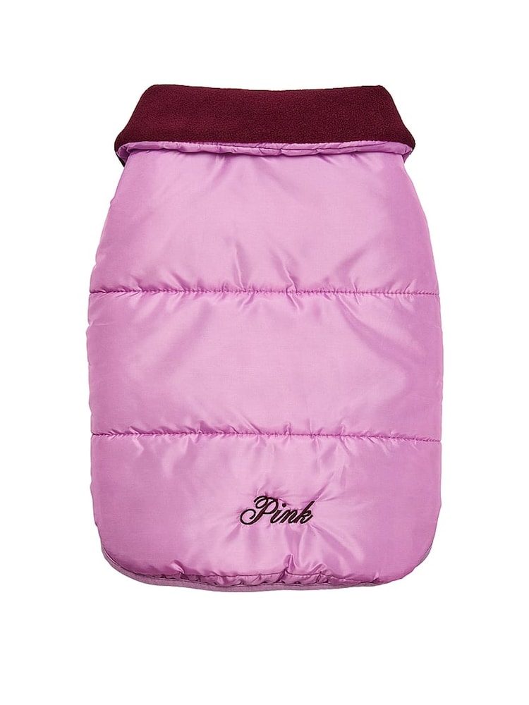 Victoria's Secret Pink Hushed Lilac Purple Pet Puffer Jacket - Image 1 of 3 Victoria's Secret Pink Hushed Lilac Purple Pet Puffer Jacket - Image 1 of 3