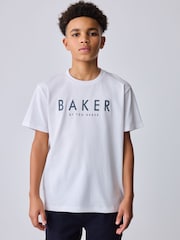 Baker by Ted Baker Border Print Charcoal Grey Shirt and T-Shirt Set - Image 4 of 18