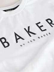 Baker by Ted Baker Linen Blend Floral Black Shirt and T-Shirt Set - Image 9 of 12