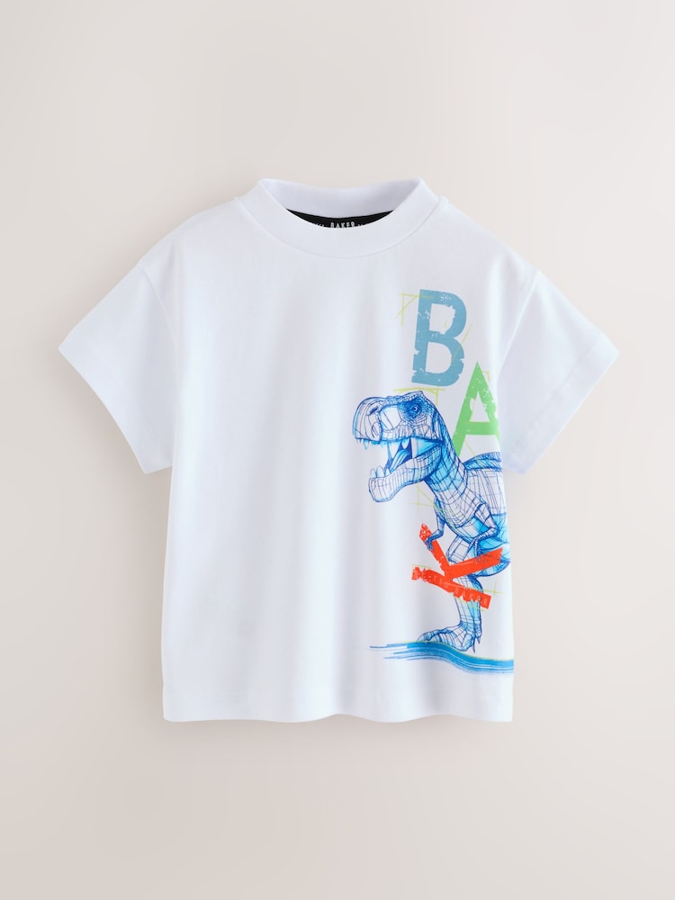 T-shirt blanc à imprimé Sunset | FR