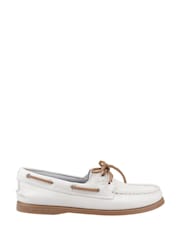 Sperry Authentic 2 Eye Boat White Shoes - Image 1 of 4