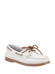 Sperry Authentic 2 Eye Boat White Shoes - Image 2 of 4