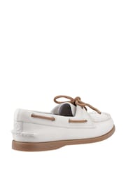 Sperry Authentic 2 Eye Boat White Shoes - Image 3 of 4