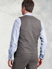 Brook Taverner Grey Plain Suit Waistcoat - Image 2 of 2