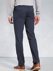 Brook Taverner Blue Stretch Cotton Chinos - Image 2 of 3
