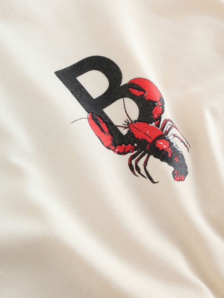 Baker by Ted Baker Oversized Graphic T-Shirt - Image 11 of 11