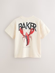 Baker by Ted Baker Oversized Graphic T-Shirt - Image 7 of 11