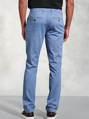 Brook Taverner Textured Stretch Cotton Chinos Trousers - Image 2 of 3