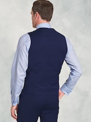 Brook Taverner Blue Plain Suit Waistcoat - Image 2 of 2
