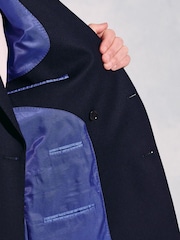 Brook Taverner Blue Pure New Wool Double Breasted Blazer - Image 4 of 4