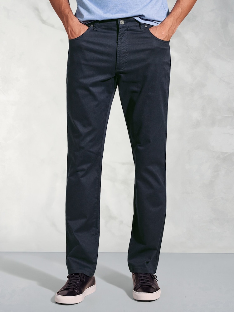 Brook Taverner Slub Cotton 5 Pocket Trousers - Imagen 1 de 3
