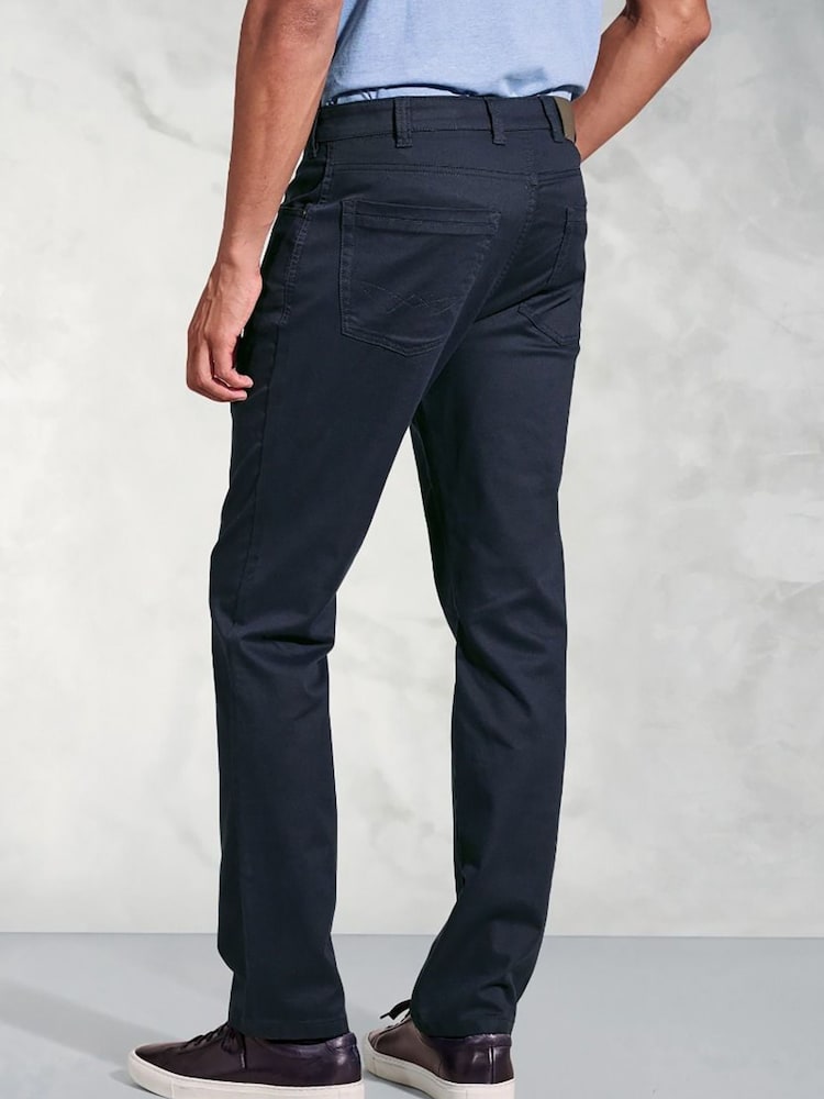 Brook Taverner Slub Cotton 5 Pocket Trousers - Imagen 2 de 3