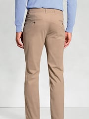 Brook Taverner Natural cream Stretch Cotton Chinos - Image 2 of 3