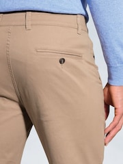 Brook Taverner Natural cream Stretch Cotton Chinos - Image 3 of 3