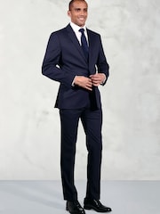 Brook Taverner Blue Plain Suit Jacket - Image 3 of 6