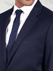 Brook Taverner Blue Plain Suit Jacket - Image 4 of 6