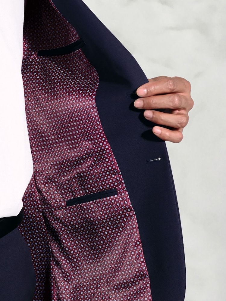 Brook Taverner Blue Plain Suit Jacket - Image 6 of 6 Brook Taverner Blue Plain Suit Jacket - Image 6 of 6