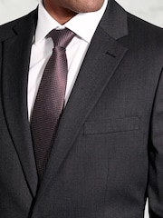 Brook Taverner Black Dark Plain Suit Jacket - Image 3 of 6