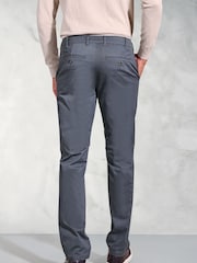 Brook Taverner Blue Navy Stretch Cotton Chinos - Image 2 of 3