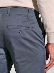 Brook Taverner Blue Navy Stretch Cotton Chinos - Image 3 of 3