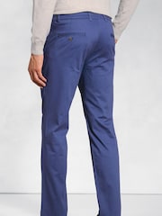 Brook Taverner Blue Stretch Cotton Chinos - Image 2 of 3