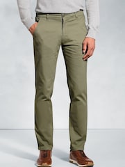 Brook Taverner Green Stretch Cotton Chinos - Image 1 of 2