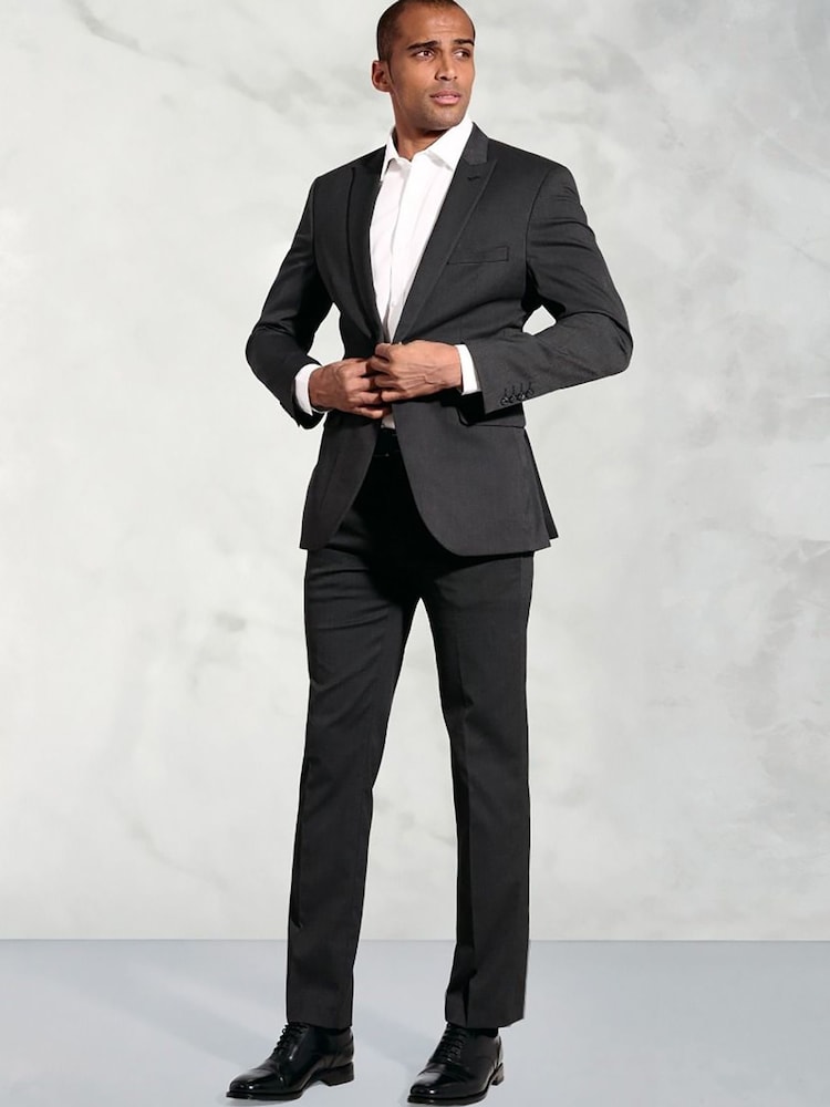 Brook Taverner Black Grey Washable Suit Jacket - Image 2 of 6 Brook Taverner Black Grey Washable Suit Jacket - Image 2 of 6