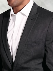 Brook Taverner Black Grey Washable Suit Jacket - Image 3 of 6