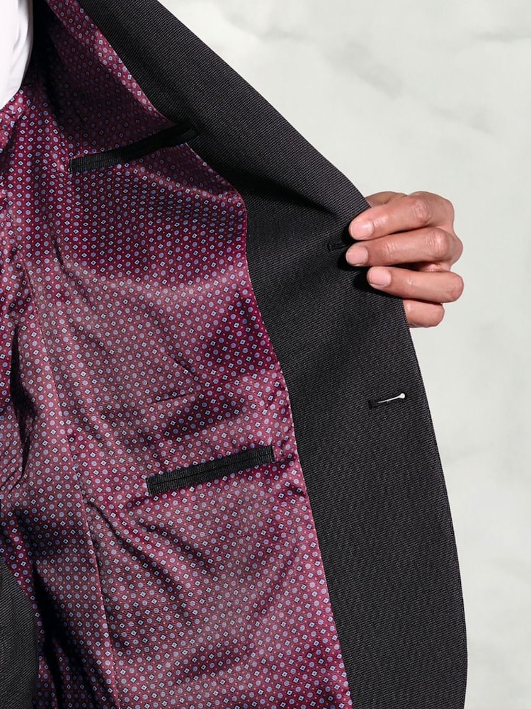 Brook Taverner Black Grey Washable Suit Jacket - Image 6 of 6