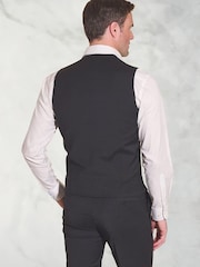 Grey Light - Brook Taverner Plain Suit Waistcoat - Image 2 of 2